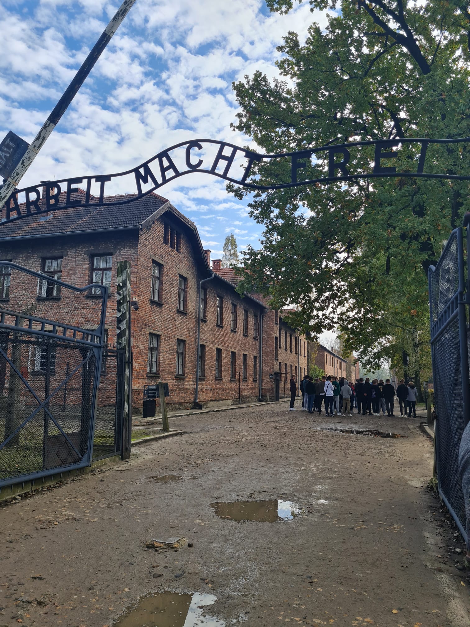 Photo de l'entrée du camps